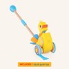 Battat – Waddling Push Toy – Wooden Duck – Walks & Flaps – Silly Sounds & Bobble Head – 12 Months + – Quack & Go Duck