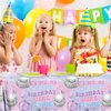 3pieces Its Me Hi Im The Birthday Girl Its Me Tablecloth, 71 * 43 Inch Girl Music Birthday Decorations Tablecloth Disposable Its Me Hi Im The Birthday Girl Its Me Table Cover for Girl Birthday Party