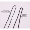 U Shaped Bun Wedding Bridal Black Hair Pins (Black-120Pcs)