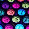 Moon Glow - Blacklight Neon UV Pigment Shaker 0.1oz Set of 8 – Glows brightly under Blacklights/UV Lighting! Use on the face/body, as loose eye shadow and for nail art
