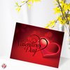 Happy Valentine’s Day Greeting Cards, Beautiful and Romantic Valentines Script Love Hearts Greetings for Husband, Wife, Boyfriend, Girlfriend | 5" x 7" | 25 per Pack