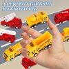HSMQ 8 Pack Pull Back Cars Vehicle Toys Set, Fire Truck Construction Truck Model for Kids Boys Girls Toddler, Mini Pull Back Vehicles Party Favors Birthday Gift Classroom Prize Pinata Fillers