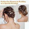 Sppry Wedding Pearl Hair Pins (12PCS) - U Shaped Hair Accessories for Bridal Women (Gold)