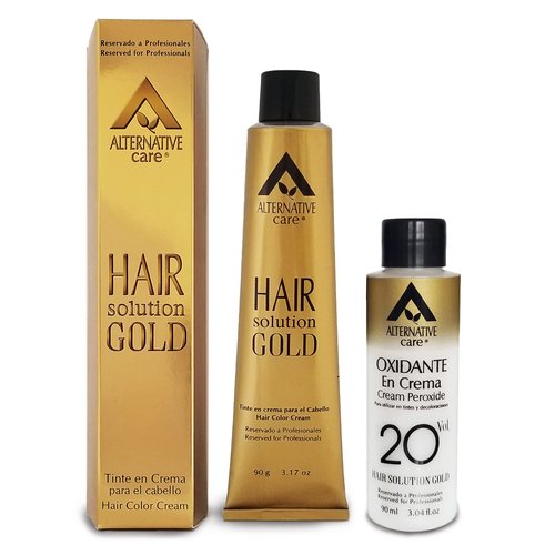 Ruby 6.45 Color Permanent Hair Dye with Peroxide Cream and Gloves - Hair Color for Every Type - Durable Hair Coloring by Alternative