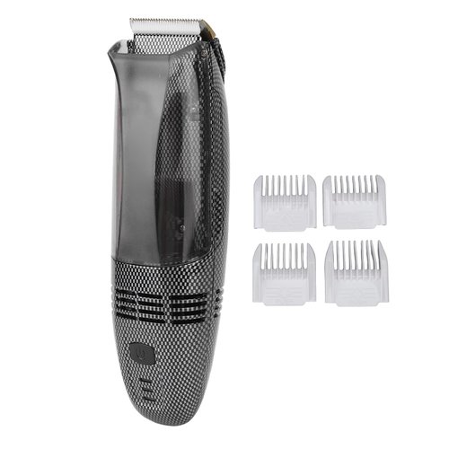 Diydeg Electric Hair Clipper, USB Recharge Light Vacuum Hair Trimmer with Automatic Hair Suction, Electric Body Hair Trimmer with 4 Combs, Cordless Haircut Toddler Haircut Kit