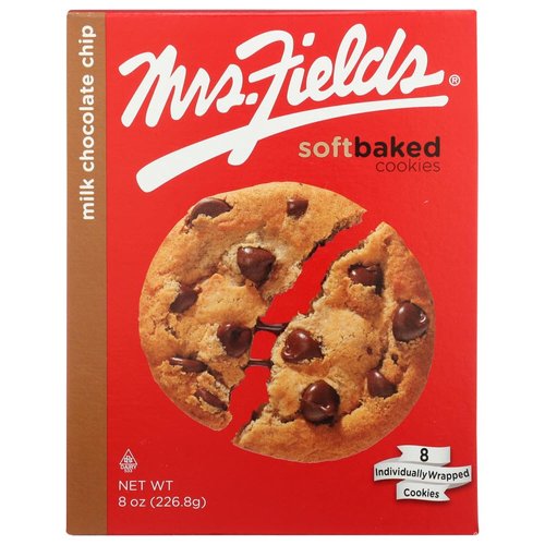 Mrs. Fields Milk Chocolate Chip Cookies, 8 Ounce