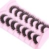 Short Cat Eye Lashes Fluffy Mink Lashes Natural Look Wispy False Eyelashes 15mm D Curl Volume Extension Fluffy Fox Eye Fake Eyelashes Extension by Geeneiya