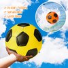Jerify 4 Pcs Sports Foam Soccer Ball 6.5 Inch Soft Soccer Foam Ball for Kids Teens Adults Indoor Practice and Backyard Play Beach Swimming Pool Mini Balls Sport Sensory Stress Gift