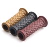 Motorcycle Vintage Non Slip Handlebar Grips 7/8" 22mm 1" 24mm Rubber Handle Grips, Open End (Black)
