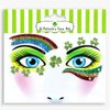 Nirbffo Face and Body Glitter Stickers Shamrock Clovers Rainbow Hats Green 4Pieces