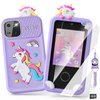 Kids Smart Phone Toys for Girls,Unicorn Gift Toys for Girls Ages 3-9 Christmas Birthday Gifts Mini Smart Phone Toys with 2.8" Touchscreen 16 Learning Games Dual Camera Music Player, 8G SD Card