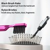 CRKIOB 2 in 1 Hair Brush Cleaner Tool for Cleaning Hairbrush or Comb 1pc (Pink)