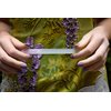 GERMANIKURE Czech Crystal Glass Nail File in Suede Leather Case - More Glitter Less Bitter - Professional Manicure & Pedicure Products for Smooth Easy Shaping of Natural Nails