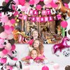Cowgirl Birthday Party Decorations Western Party Decorations Include Cowgirl Backdrop Balloons Banner and Horse Foil Balloons, Cowgirl Theme Birthday Party Supplies