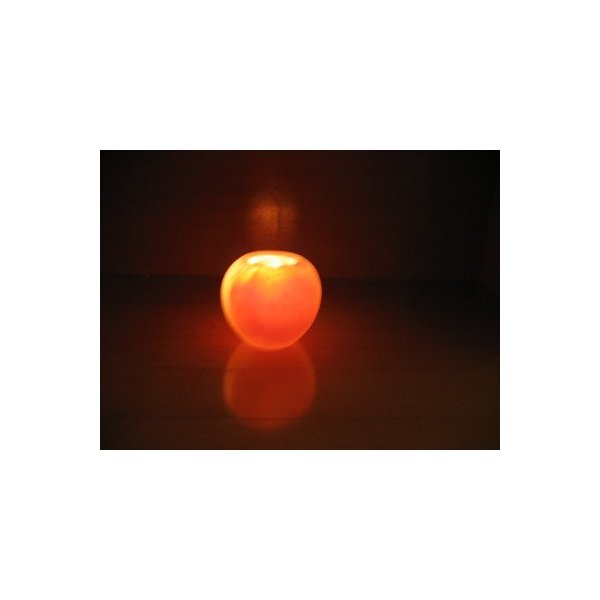 Black Tai Apple Shaped Salt Candle Holder
