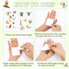 Konsait 12 Sheets Insect Bugs Glow in the Dark Tattoos, Insects Tattoos for Kids, Butterfly Bees Spider Tattoos Insect Party Favors, Bug Party Favors for Kids