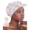 Kitsch Luxury Shower Cap for Women Waterproof - Reusable Shower Cap | Hair Cap for Shower | Waterproof Hair Shower Caps for Long Hair | Non-Slip Cute Shower Cap One Size | Shower Bonnet - Blush Dot
