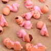 Mini Plastic Babies for Party Favor Decor Party Decorations Baby Shower Party Game Ice Cube Game (1" 60pcs, Pink)