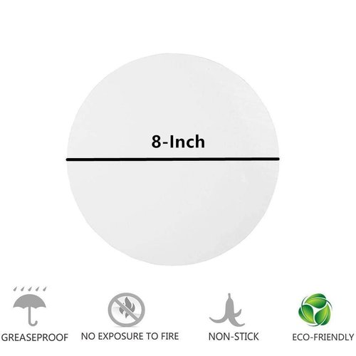 WANTan (set of 200)Parchment Paper Baking Circles 8 Inch Diameter, Baking Paper Liners for Baking Cakes, Cooking, Dutch Oven, Air Fryer, Cheesecakes, Tortilla Press