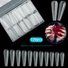 Vnjaoi 120 Pcs Poly Extension Gel Dual Nail Forms Nail Molds With Scale Builder Coffin Nail for Gel Manicure Nail Art Design Salon DIY at Home (Long Ferrari Dual Nail Forms Set)