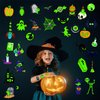 JCFIRE Glow Halloween Party Supplies, Halloween Temporary Tattoos for Kids Party Favors, Halloween Birthday Party Decorations Activities Games Accessories, Halloween Goodie Bags Fillers