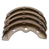 10L0L Golf Cart Brake Shoes Replacement Brake Pads Fits Club Car (1995-up) DS and Precedent Golf Cart 1018232-01 (2 Short, 2 Long)