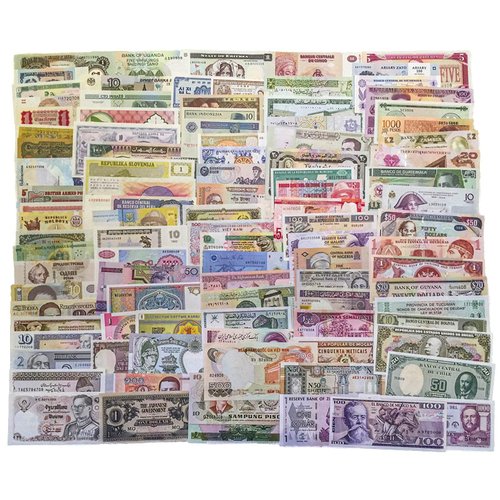 20 World Banknotes Different Paper Money UNC and AU Foreign Notes Old Currency Collection