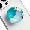 Ksadiye Phone Grip with Expanding Kickstand,Cell Phone Collapsible Stand Gold Green Marble Design for Smartphones