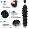Human Braiding Hair 28 Inch Deep Wave Bulk Human Hair for Braiding No Weft 2 Bundles 100g Curly Human Hair for Boho Braids 100% Unprocessed Brazilian Virgin Hair for Human Hair Extensions