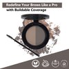 Mellow Cosmetics Brow Duo - Luminous Eyebrow Powder for Natural Looking, Voluminous Brows - Eyebrow Filler for Brows - Vegan Brow Definer - Chocolate