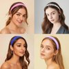 Wecoe 12pcs Headbands For Women 1.2 Inch Wide Satin Headbands Thin Fabric Cloth Headbands Cute Boho Headbands Fashion Trendy Headbands Hair Accessories For Women Girls Diademas Para Mujer De Moda