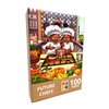 Future Chefs Kids Puzzle, Puzzle Huddle, 14in x 19.5in, 100 Piece Puzzle, Multicultural Puzzle for Kids, Ages 6+, Ages 6-8, African American Kids Puzzle, Black Kids Puzzle, Multicultural Toys