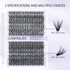 Lash Extension Kit DIY Lash Clusters Eyelash Extension Kit 9-16mm Individual 280pcs Lashes Kit with Lash Bond and Seal Lash Tweezers for Self Use (30D&40D, 0.07D, 9-16mm, Kit) (purple)