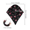 AWAYTR 3pcs Hair Bandana for Women Girls Hair Scarf Headband Bandana Double Layer Triangle Head Kerchief Boho Hair Band (White/Black/Pink)