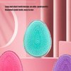 2pcs Hair Brush - Egg Round Shape Comb Cute Wet and Dry Use Portable Massage Detangling Brush for Beauty Salon and Home