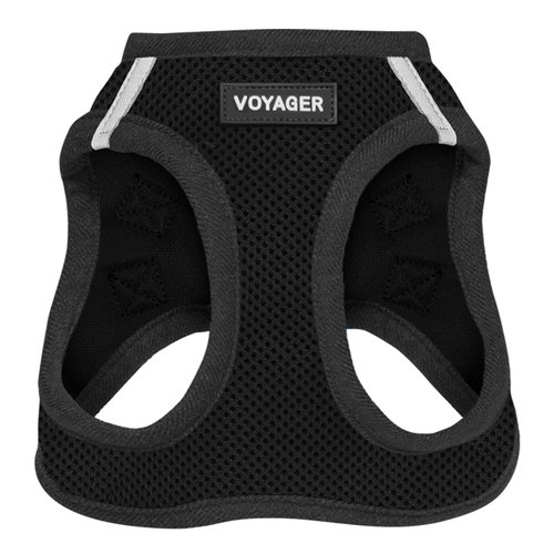 Voyager Step-In Air Dog Harness - All Weather Mesh Step in Vest Harness for Small and Medium Dogs by Best Pet Supplies - Black, L