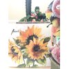 20-ct 13x13 Floral Napkins Sunflower Napkins Floral Paper Napkins Mother's Day Napkins Sunflower Paper Napkins Decorative Napkins for Decoupage Pretty Flower Napkins Lunch Dinner Cocktail Wedding Tea