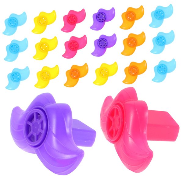 NUOBESTY Mustache Whistles 20Pcs whistle sound whistles bird noise makers train whistle cartoon blowers musical instrument gold medal Lip Whistles
