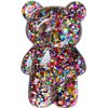 Mobile Phone Finger Holder Mobile Phone Finger Holder Cartoon Foldable Epoxy Sequins 3D Cute Bear Shaped Phone Grip Tok Folding Bracket Cell Phone Stands for Desktop Mobile Mobile Phone Finger Stand