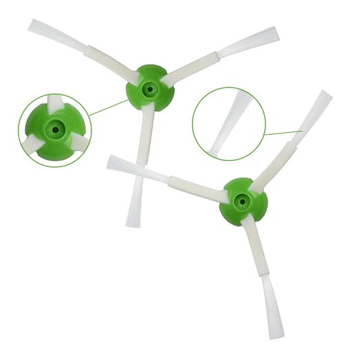 DLD 1 Set of Multi-Surface Rubber Brushes +3 HEPA Filters +6 Edge-Sweeping Brushes Replacement Parts for iRobot Roomba i7 i7+/i7 Plus E5 E6 Vacuum Cleaner Set