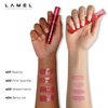 Lamel All-in-One Lip Oil - Lightweight, No-Sticky, Tinted, Plumping, Hydrating Lip Gloss - Lip Balm for Day & Night Use, Long-Lasting Lip Stain, Lip Glow Oil, Lip Plumper Tint - Pink Sparkle №402