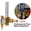 AGPTEK Mig/Tig Flow Meter Regulator, CO2 Argon Pressure Reducer Gauge Weld Flowmeter - Full Copper - 10 to 60 cfh