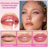 SEWOG Magic Color Changing Lip Oil, Moisturizing Lip Glow Oil Plumping Lip Oil, Hydrating Lip Gloss Lip Balm Transparent Lip Care, Long Lasting Moisturizing Non-sticky Fresh Texture