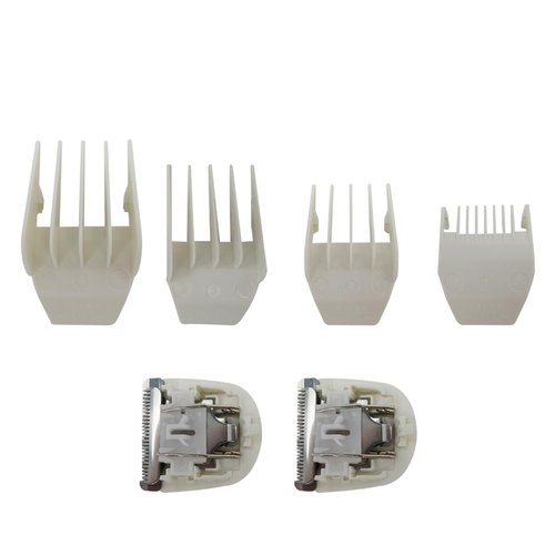 XSPANDER Hair Clipper Trimmer Blades w/Comb Guides Replacement # 2068-1001 Compatible for Wahl Peanut 8685, 8655, 8663, 8685-1701,White,Professional Accessories