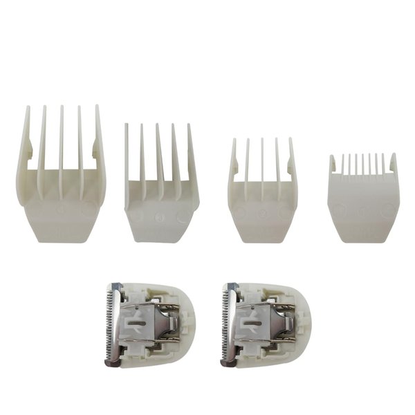 XSPANDER Hair Clipper Trimmer Blades w/Comb Guides Replacement # 2068-1001 Compatible for Wahl Peanut 8685, 8655, 8663, 8685-1701,White,Professional Accessories