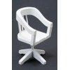 Classics by Handley Dollhouse Miniature White Swivel Desk Chair