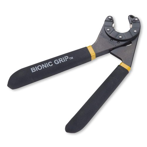 LoggerHead 8-Inch Bionic Grip Adjustable Wrench, Black, Plastic