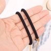 50Pcs Black Hair Ties for Women, Seamless Hair Elastic Bands for Thick Thin Hair, Ponytail Holder Black Hair Ring Head Rope