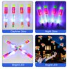 60pcs Led Arrow Helicopter Flying Toy Party Fun Gift Elastic Slingshot Flying Copters Birthdays Summer Day Party Favors Outdoor Game for Kids