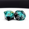 Haxtec DND Dice Set Blue Black Resin Dice Set Gold Foil Flakes D&D Polyhedral Dice for Roleplaying RPG Dungeons and Dragons